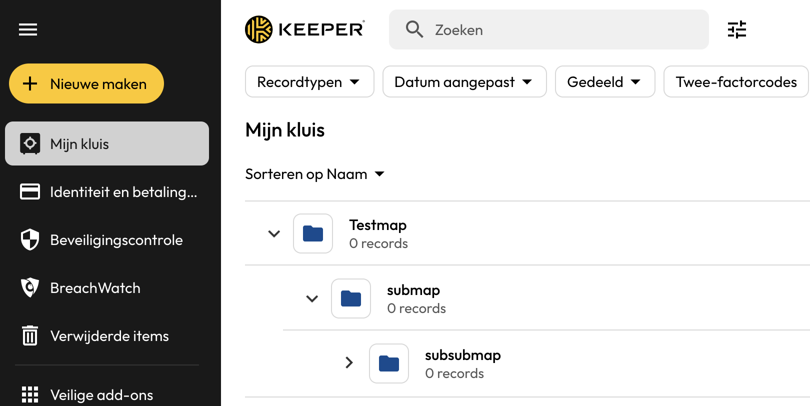 keeper review mappen