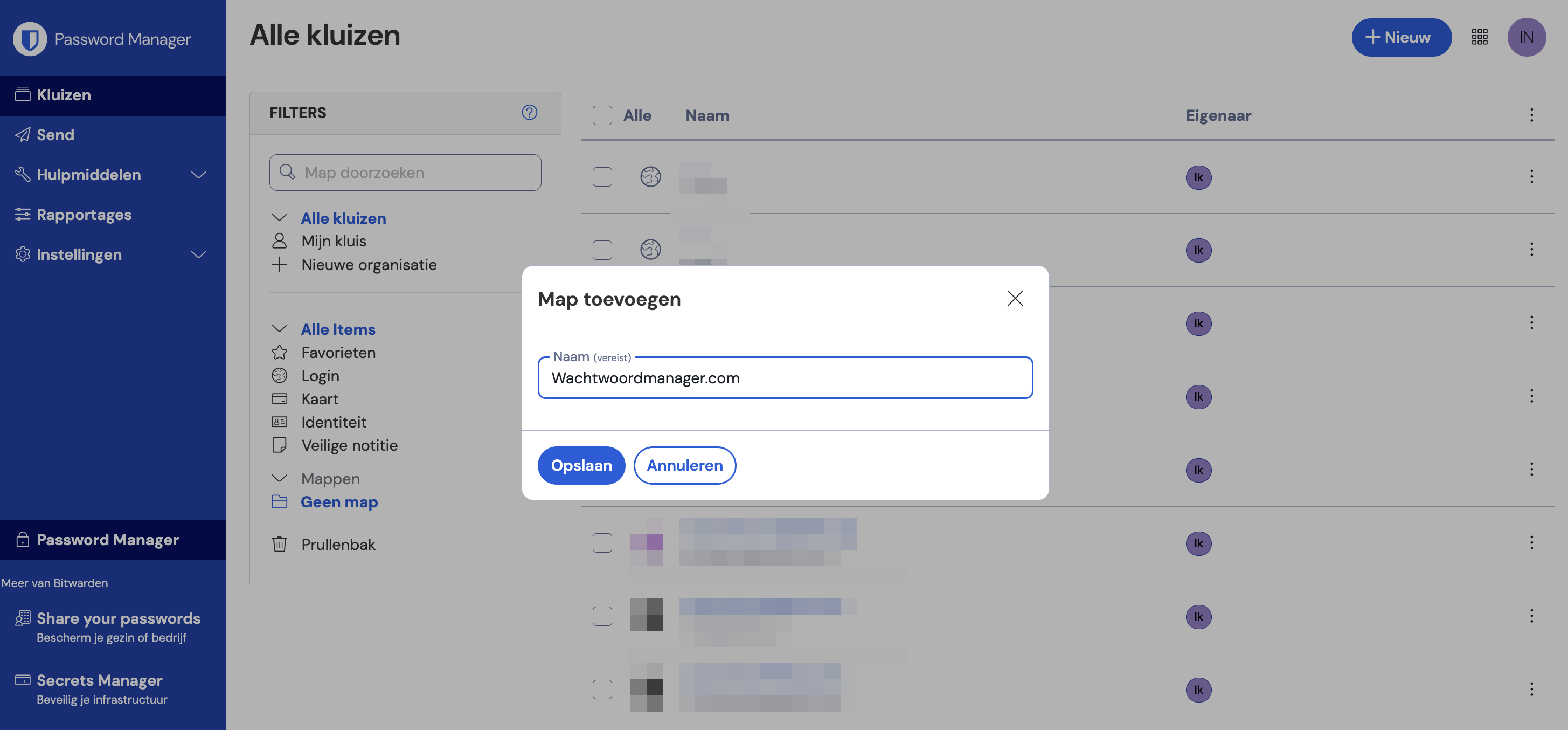 bitwarden review mappen